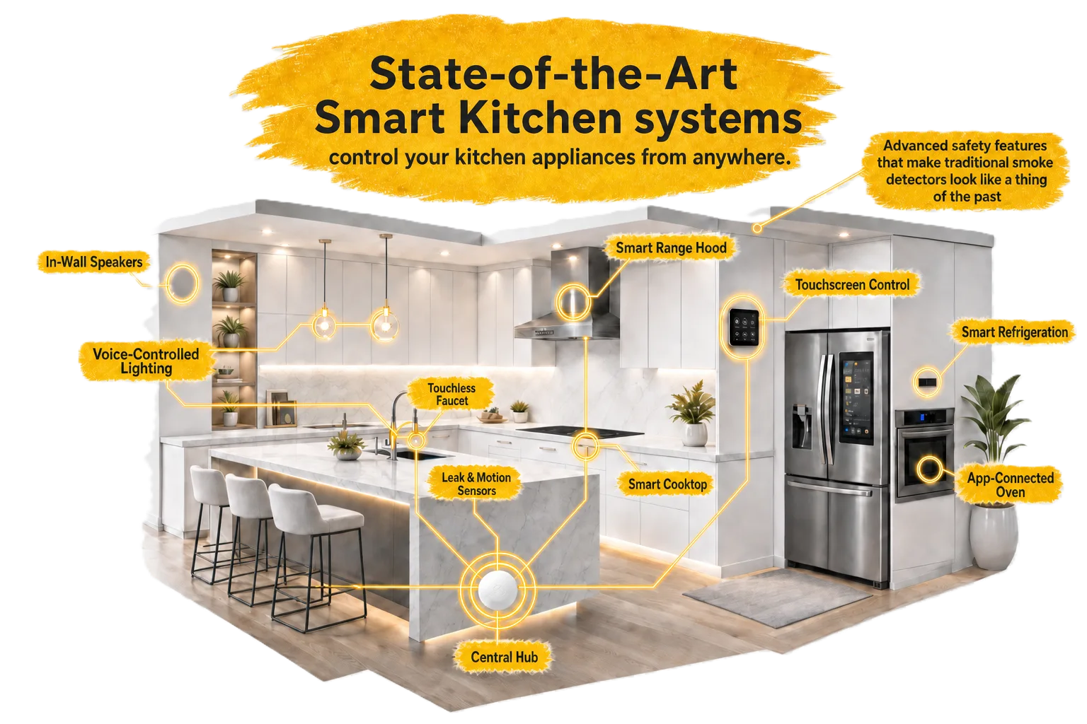 AI Generated Image — Smart kitchen remodeling by Caetano Home Improvement